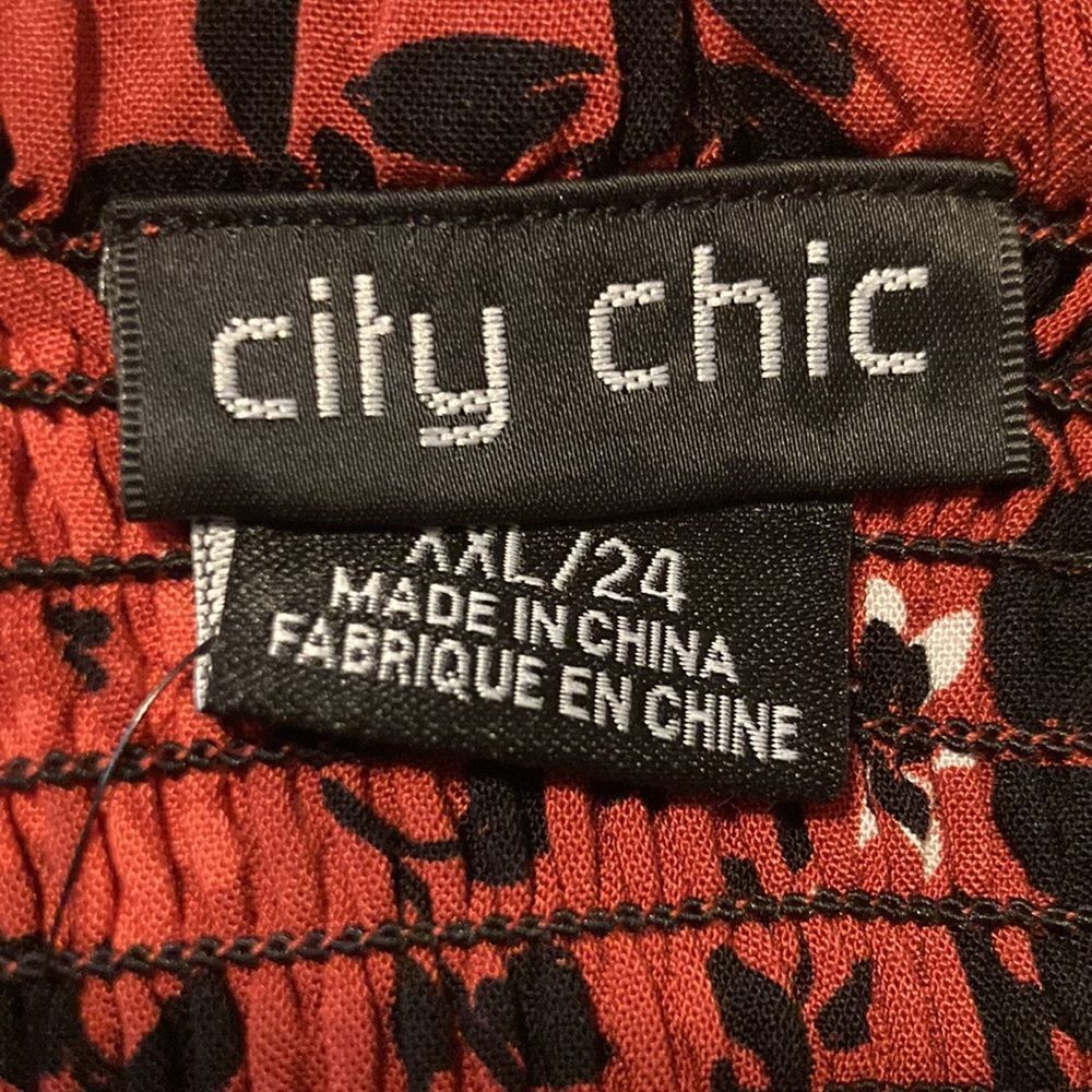 City Chic Scarlet Floral Mini Dress - Picture 7 of 9